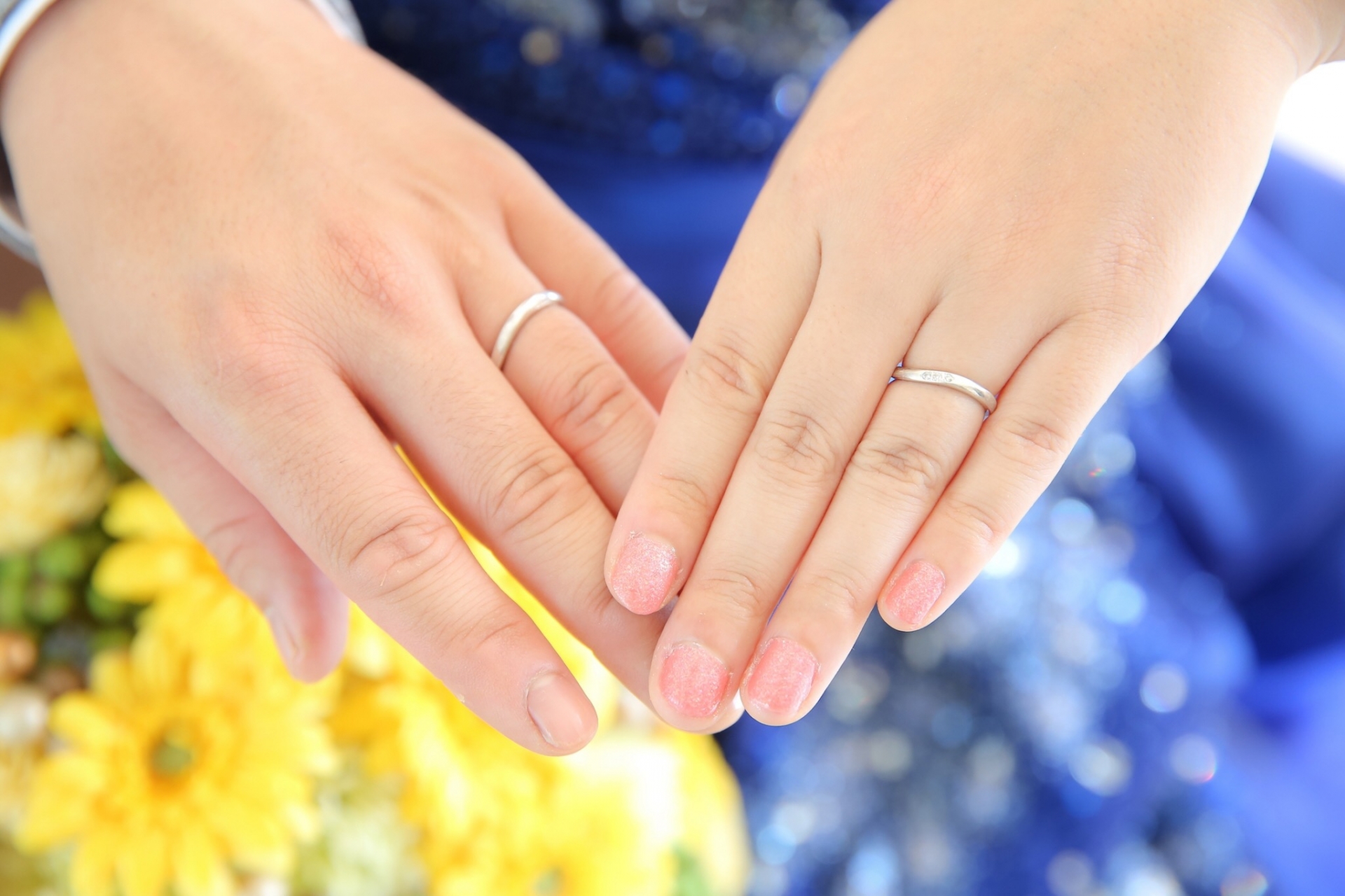 ウェーブ　結婚指輪