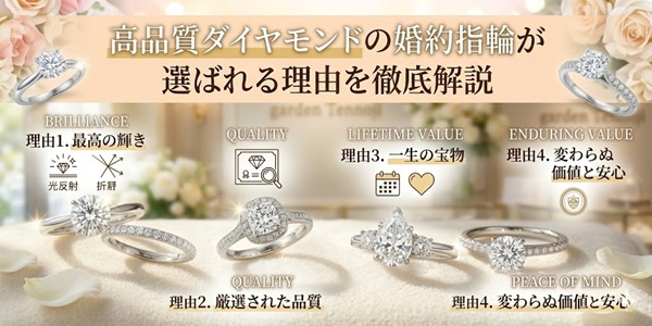 garden天王寺高品質ダイヤの婚約指輪特集②