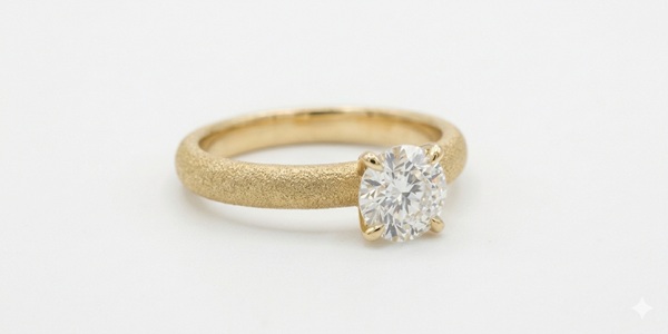 サンドブラスト　アンティーク　婚約指輪　大阪　天王寺