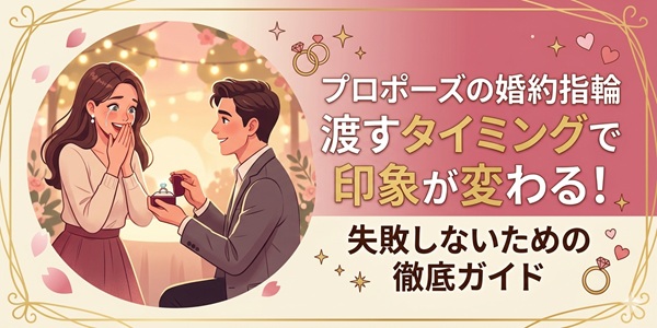 プロポーズ　失敗しないタイミング　大阪天王寺　婚約指輪