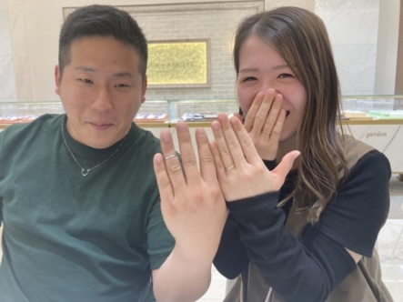 大阪枚方市・京都市右京区｜Pt999鍛造ブランド「RosettE SP」の結婚指輪をご成約いただきました 京都本店でご成約のお客様