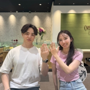 【大阪府・東大阪市】Pilot BridalとRosettEの結婚指輪をご成約いただきました　心斎橋店でご成約のお客様