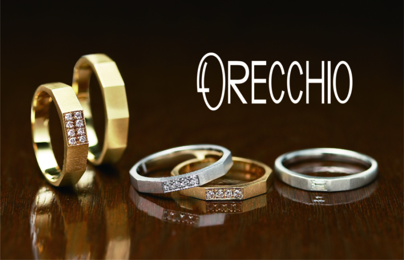 大阪　堺　天王寺　結婚指輪　婚約指輪　エメラルドカット　ORECCHIO