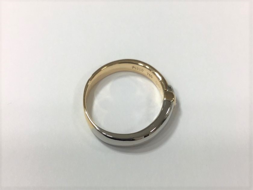 切れた指輪の修理