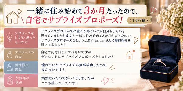 プロポーズ体験談