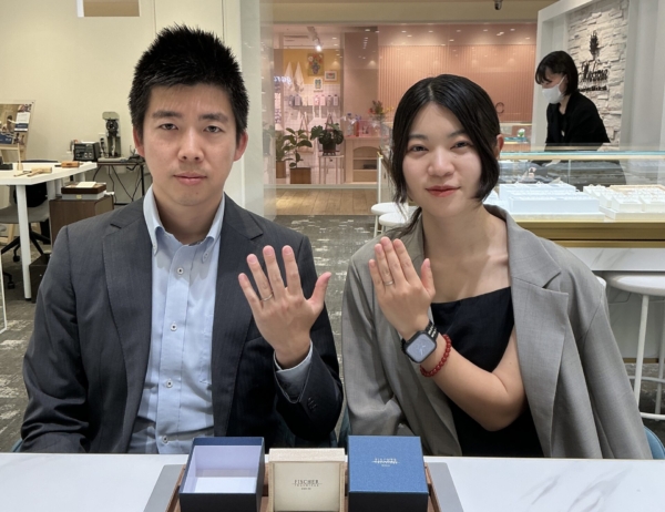 【奈良県・奈良市】FISCHERの結婚指輪をペアでご成約いただきました。