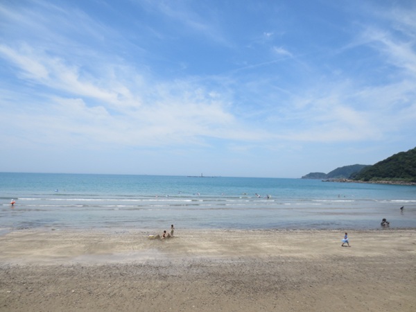 産湯海水浴場 海 プロポーズスポット