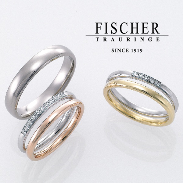 大阪 天王寺 鍛造製法 結婚指輪 FISCHER