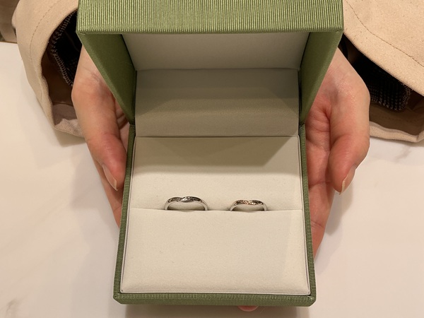 【大阪市・平野区】LAPAGEの結婚指輪をペアでご成約いただきました。