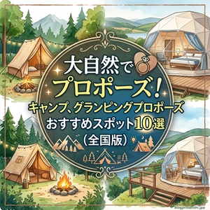 大阪　天王寺　キャンプ　グランピング　プロポーズ　サプライズプロポーズ　婚約指輪