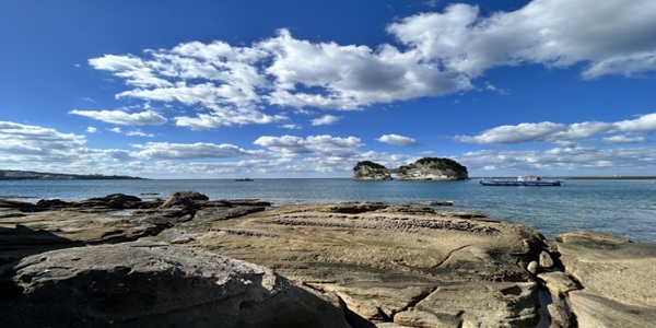 白良浜円月島