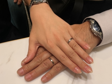 【大阪市・住之江区】Tomomeの結婚指輪をペアでご成約いただきました。