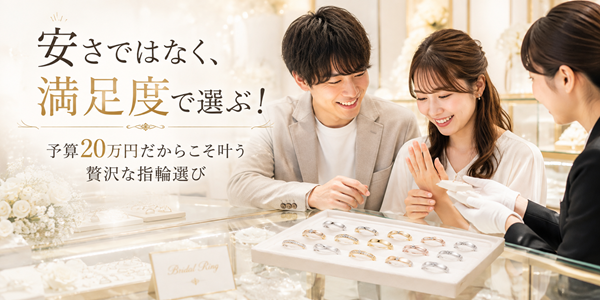 安さではなく満足度で選ぶ結婚指輪