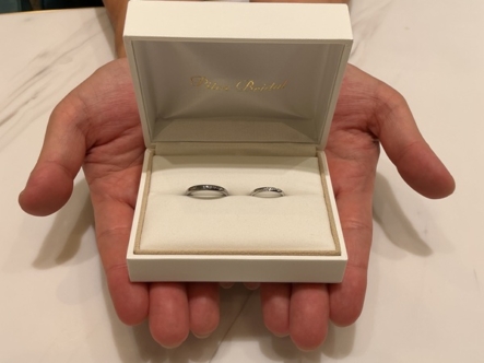 【大阪市・生野区】gardentitaniumとPilotBridalの結婚指輪をご成約いただきました。