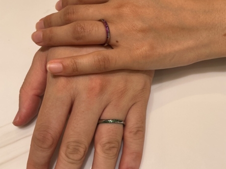 【大阪市・生野区】TITANIOの結婚指輪をペアでご成約いただきました。