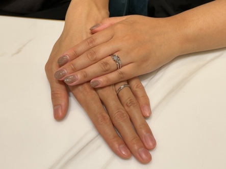 【大阪府・柏原市】LAPAGEの婚約指輪と、結婚指輪をペアでご成約いただきました。