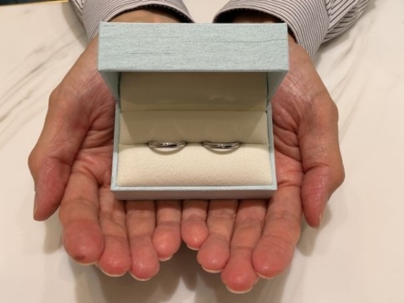【大阪府・羽曳野市】Tomomeの結婚指輪をペアでご成約いただきました。