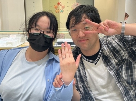 【新潟県・長岡市】彩乃瑞（いろのは）の婚約指輪をご成約いただきました。