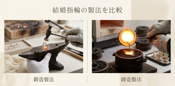 指輪の作り方　鍛造